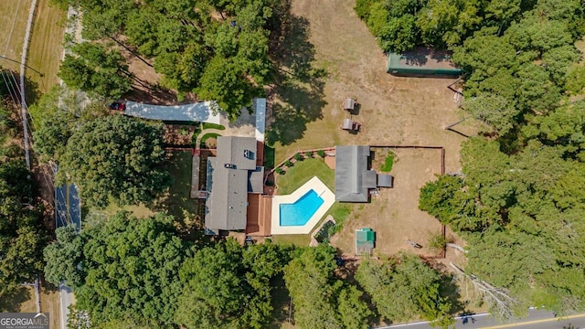 3060 Orchard Rd SW, Conyers, GA 30094 - aerial view of property and surrounding area featuring a pool