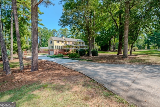 view of front of home