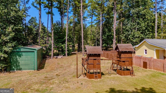 3060 Orchard Rd SW, Conyers, GA 30094 - view of yard with a shed