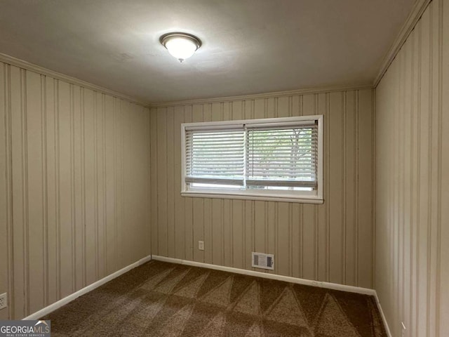 3188 Convair Ln, Decatur, GA 30032 - unfurnished room featuring baseboards, dark colored carpet, and visible vents