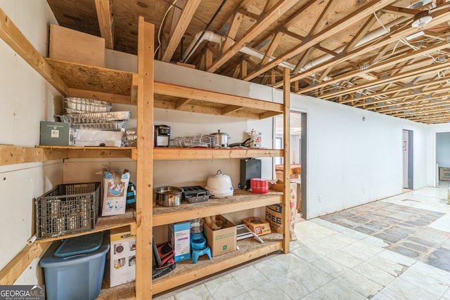 view of storage room