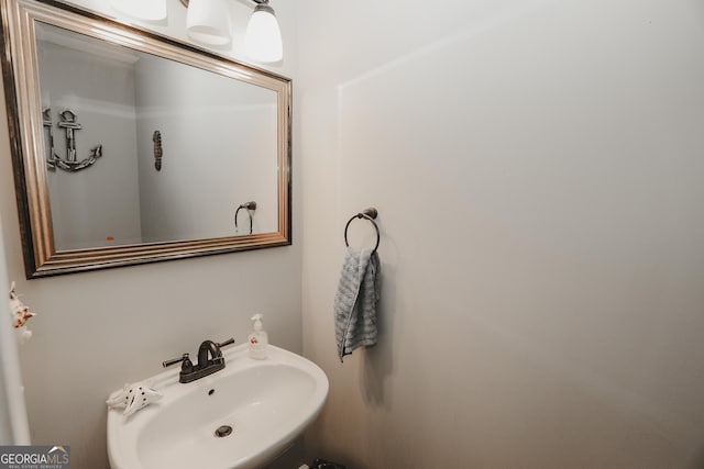 bathroom with a sink