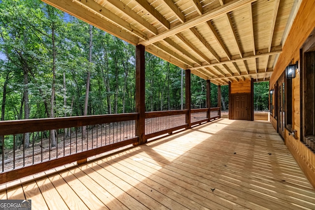 view of wooden terrace