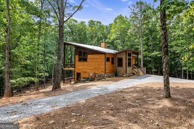 view of front of home