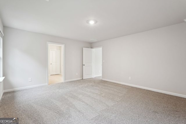 view of carpeted empty room