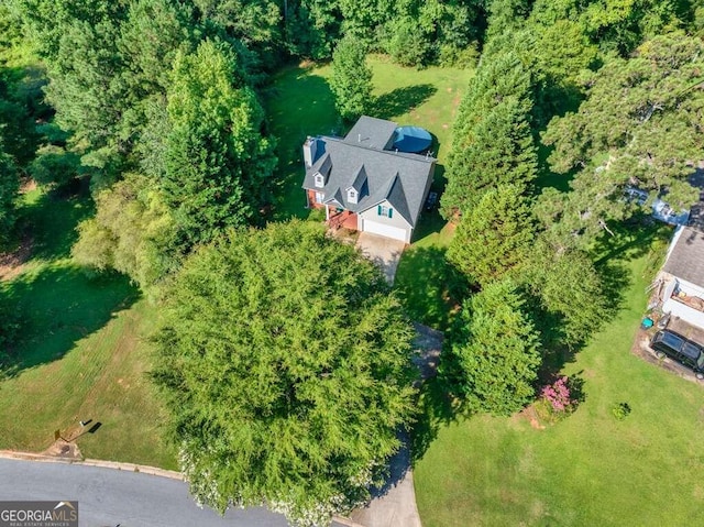 birds eye view of property