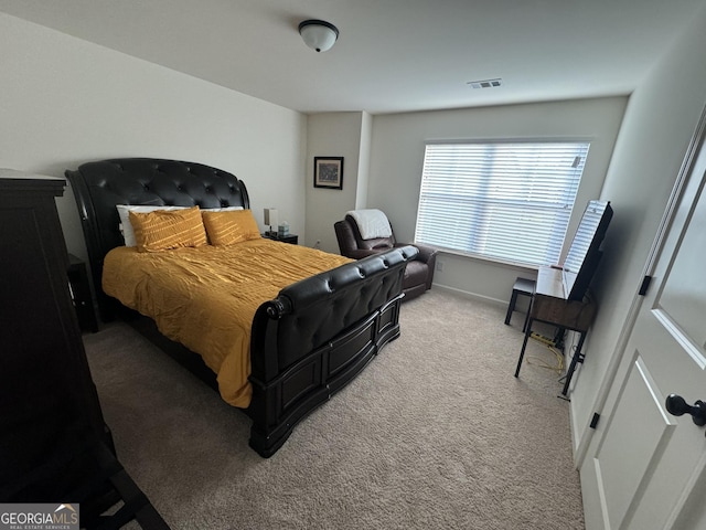 bedroom with carpet floors