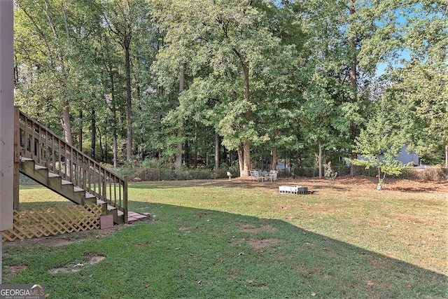 315 Watts Rd, Hiram, GA 30141 - view of yard featuring fence and stairs