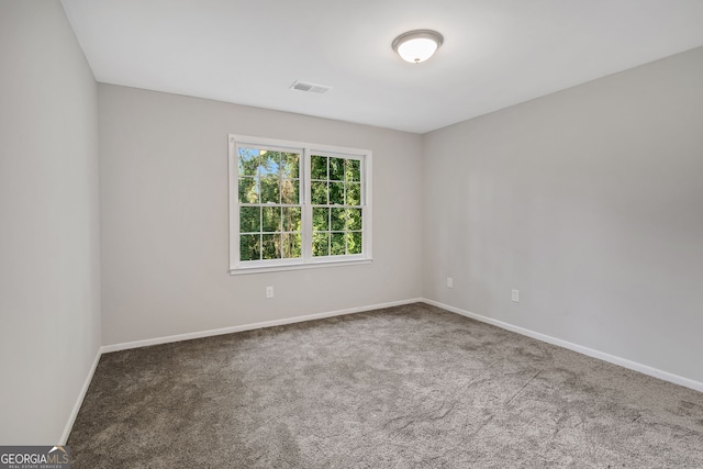 view of carpeted empty room