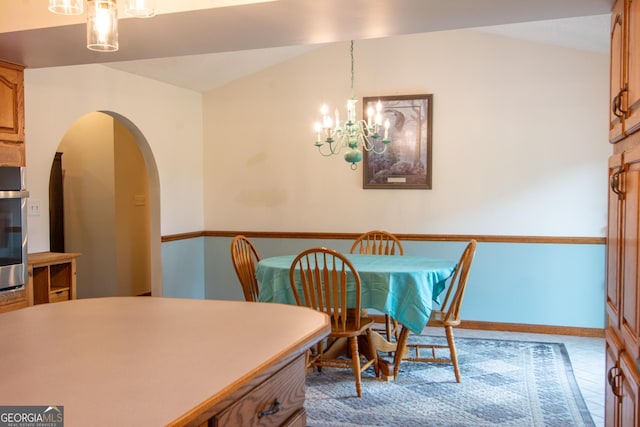 view of dining room