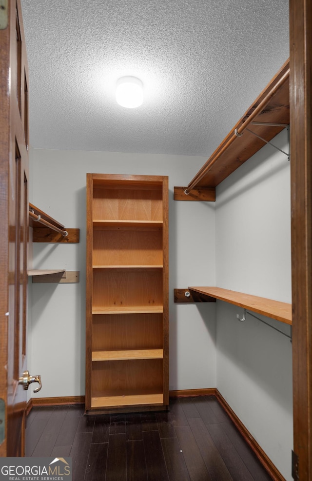 4909 Perry Rd, Claxton, GA 30417 - walk in closet with dark wood-style flooring