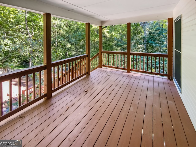 view of wooden terrace