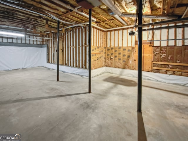 view of basement