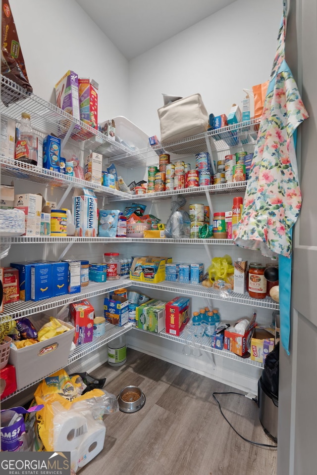 view of pantry