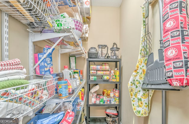 view of pantry