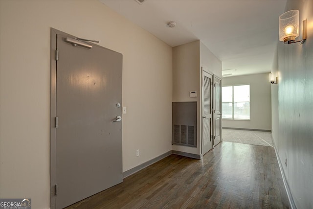 interior space with wood-type flooring