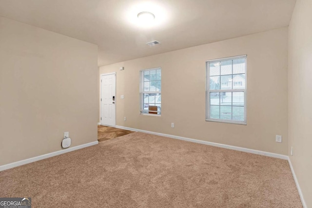 view of carpeted empty room