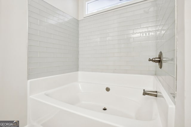 bathroom featuring a bathing tub