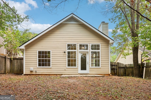 view of rear view of property