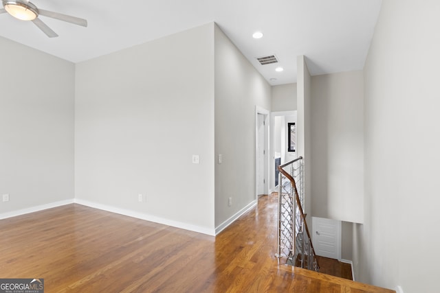 hall featuring hardwood / wood-style floors