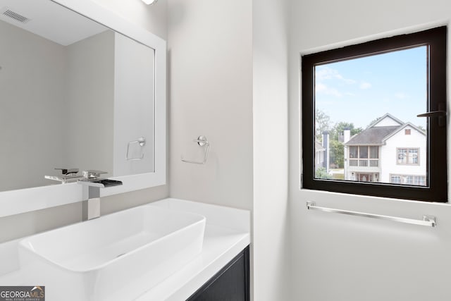 bathroom with vanity