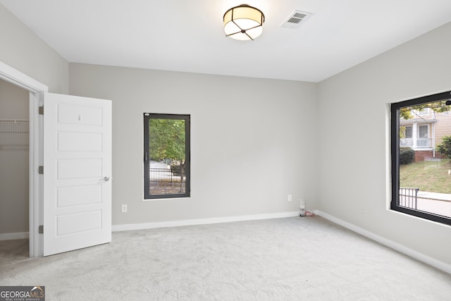 view of carpeted empty room