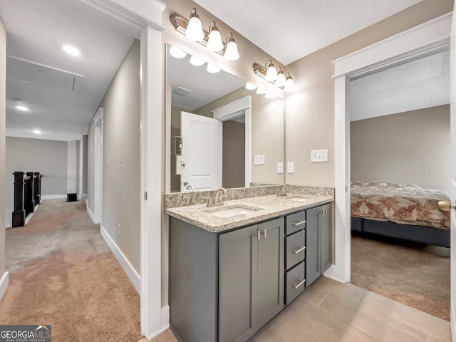 bathroom with vanity