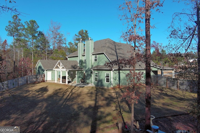 view of back of property