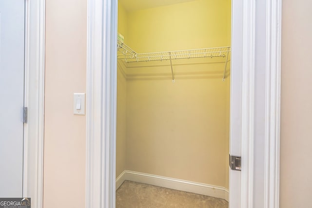 view of closet