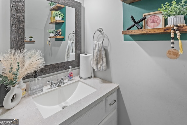 bathroom with vanity