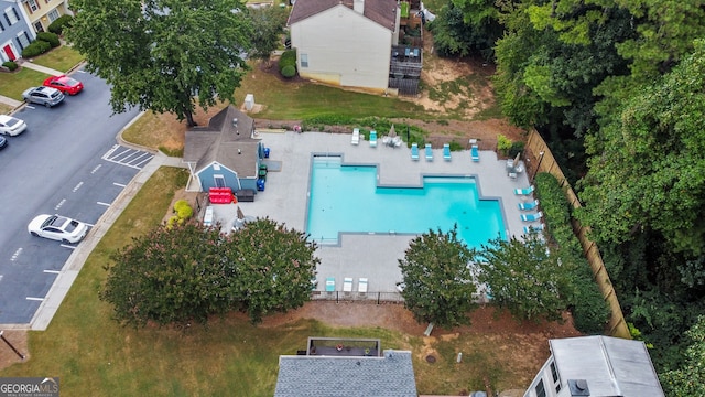 birds eye view of property