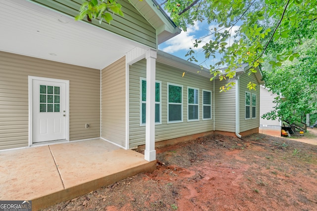 exterior space with a patio