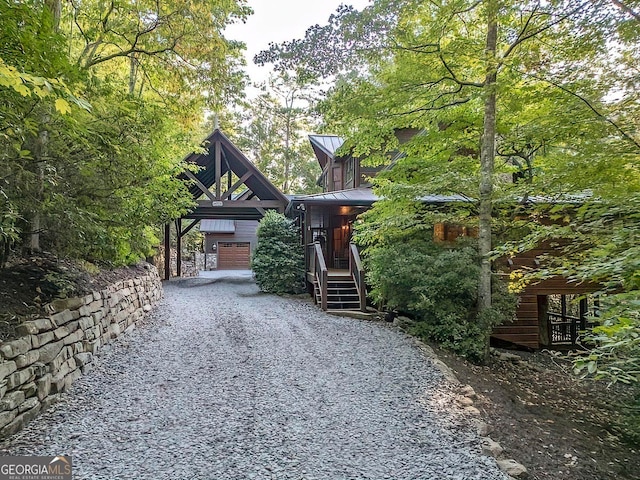 view of front of property