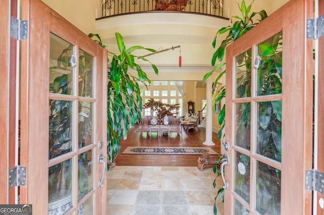 view of sunroom / solarium