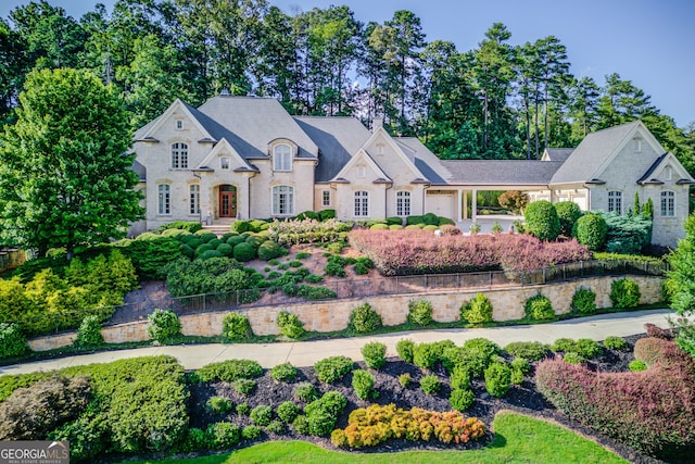 view of french provincial home