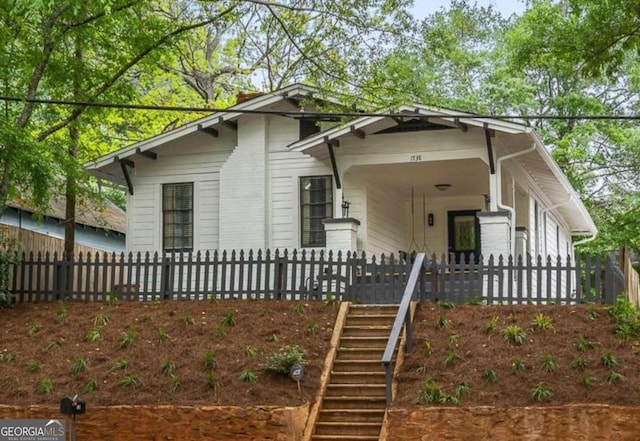 view of bungalow