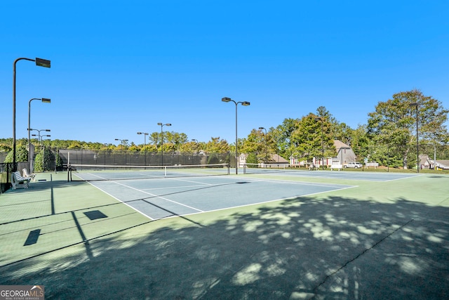 view of sport court