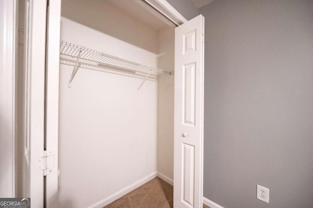 view of closet