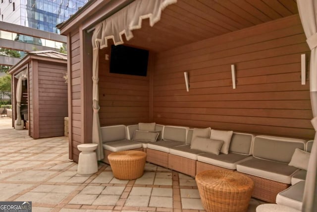 view of patio / terrace with an outdoor hangout area