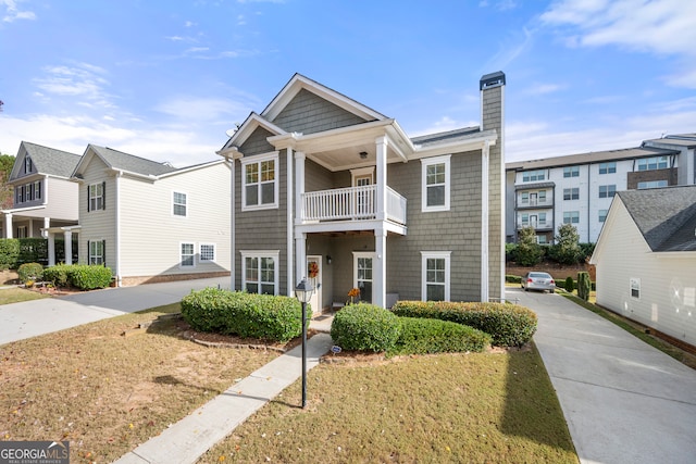 multi unit property with a balcony