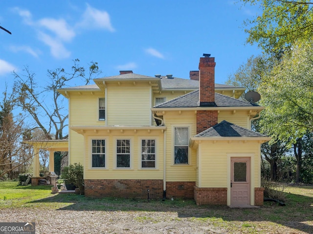 view of back of property