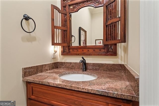 bathroom with vanity