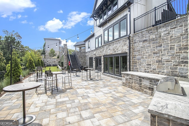 view of patio / terrace with area for grilling