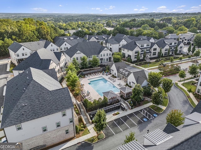 birds eye view of property