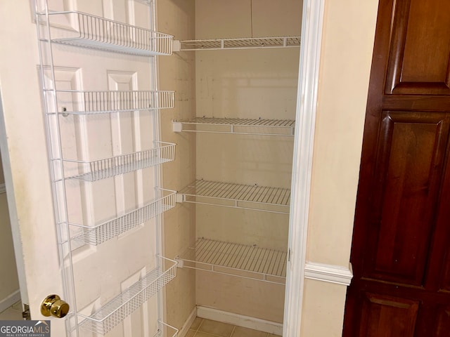 view of pantry