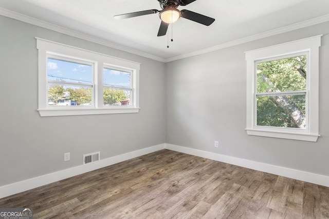 unfurnished bedroom featuring a closet, ceiling fan, and hardwood / wood-style flooring