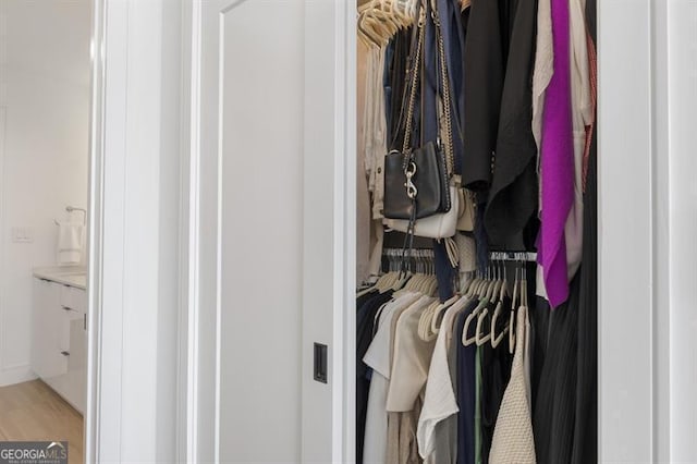 view of closet