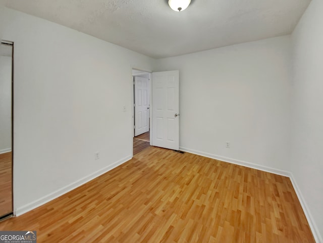 empty room featuring light hardwood / wood-style flooring