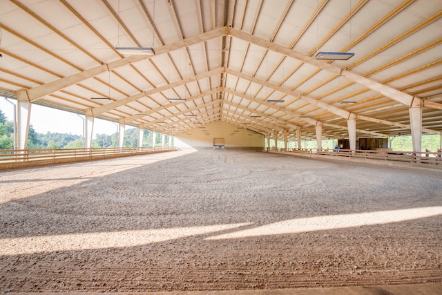 view of horse barn