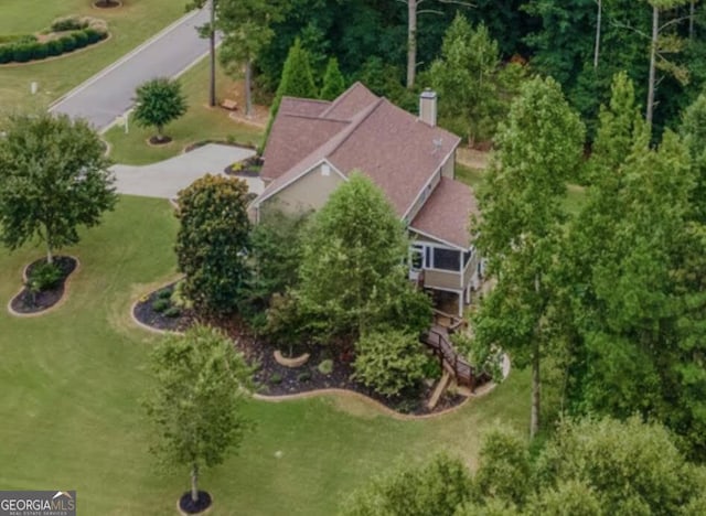 birds eye view of property